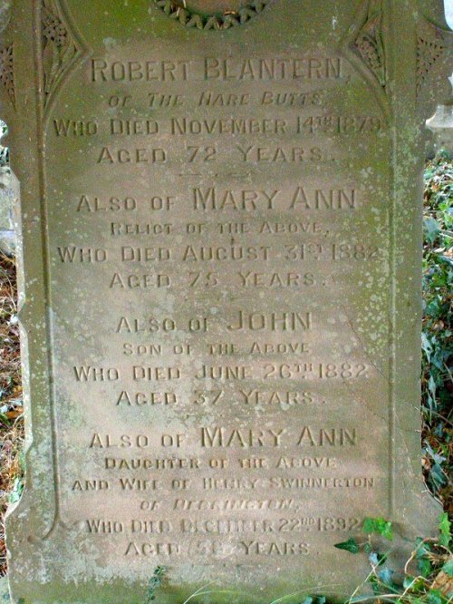 Waters Upton MIs - Blantern, Robert, Mary Ann and John